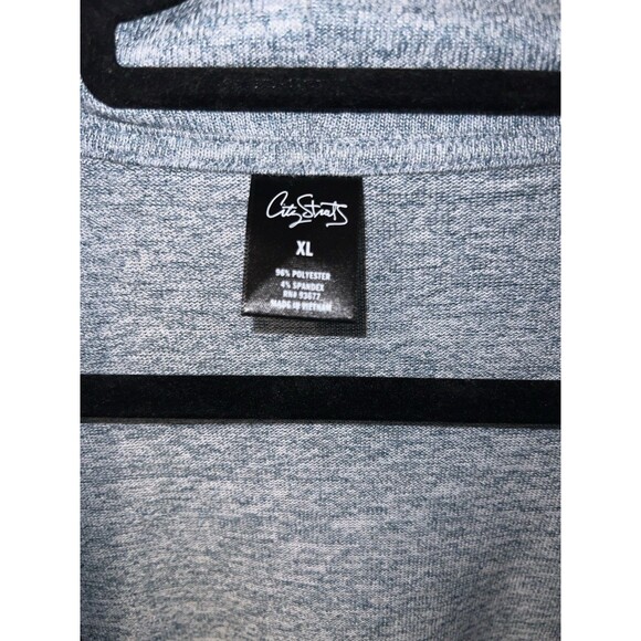 City Streets Open Front Cardigan Womens XL Knit Long Sleeve Pockets Blue Minimal - Picture 3 of 6